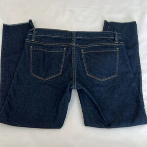 21 Denim Forever 21 raw hem jeans dark wash very light weight denim